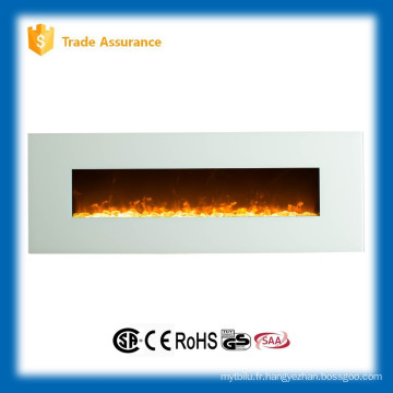 Applique murale feu de feu chauffe-eau électrique (verre blanc)